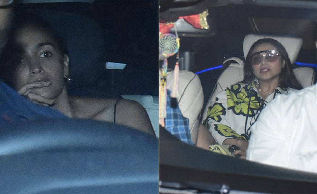 Rani Mukerji, Alia Bhatt Spotted Arriving At Karan Johar's House For Yash-Roohi's Birthday