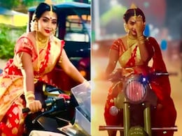 लाल साड़ी में गहनों से सजी दुल्हन ने सड़क पर दौड़ाई Sports Bike, पलट-पलट कर देखने को मजबूर हुए लोग लाल साड़ी में गहनों से सजी दुल्हन ने सड़क पर दौड़ाई Sports Bike, पलट-पलट कर देखने को मजबूर हुए लोग