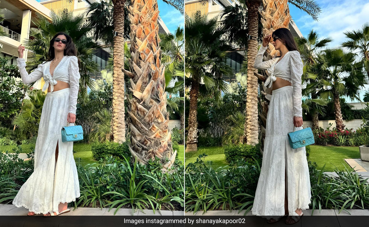"Blues Skies In My Eyes" And In Shanaya Kapoor's Hand With This Rs 9.6 Lakh Chanel Handbag