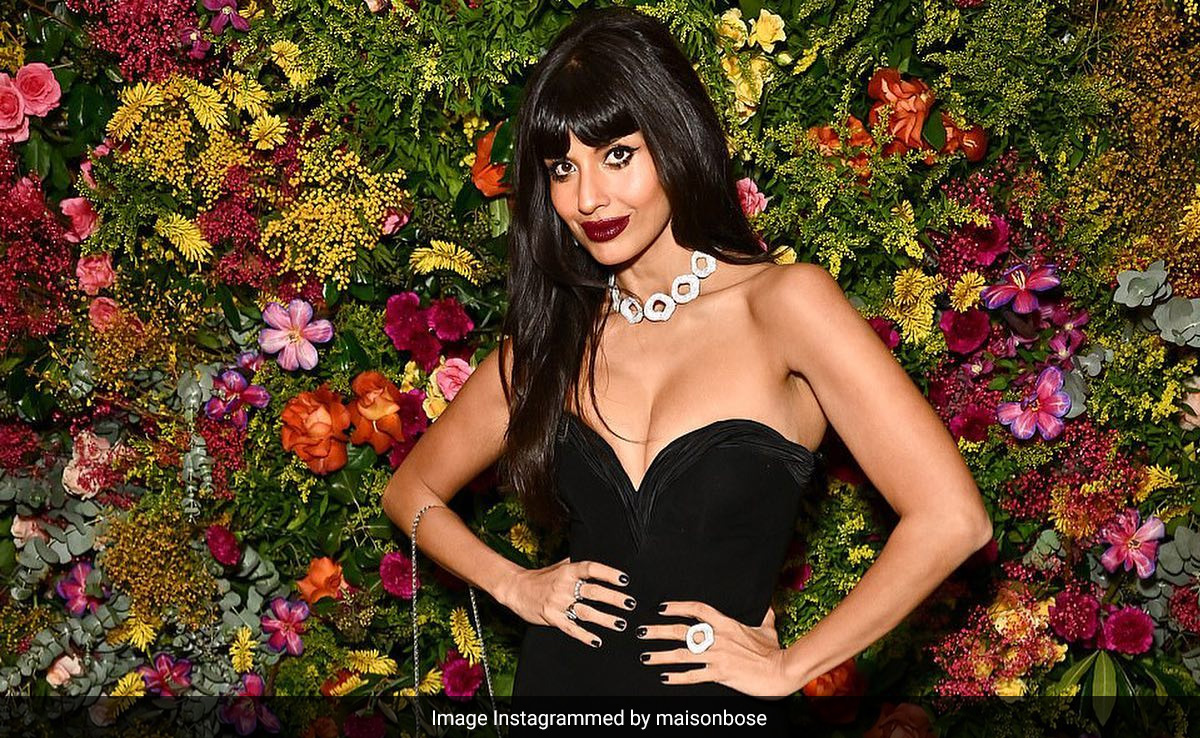 Jameela Jamil's Black Slit Gaurav Gupta Gown Makes After Party Dressing Look Super Glam