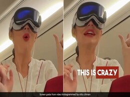 Watch: Emirates Air Hostess Tries Apple Vision Pro During Flight, Airline Reacts Watch: Emirates Air Hostess Tries Apple Vision Pro During Flight, Airline Reacts