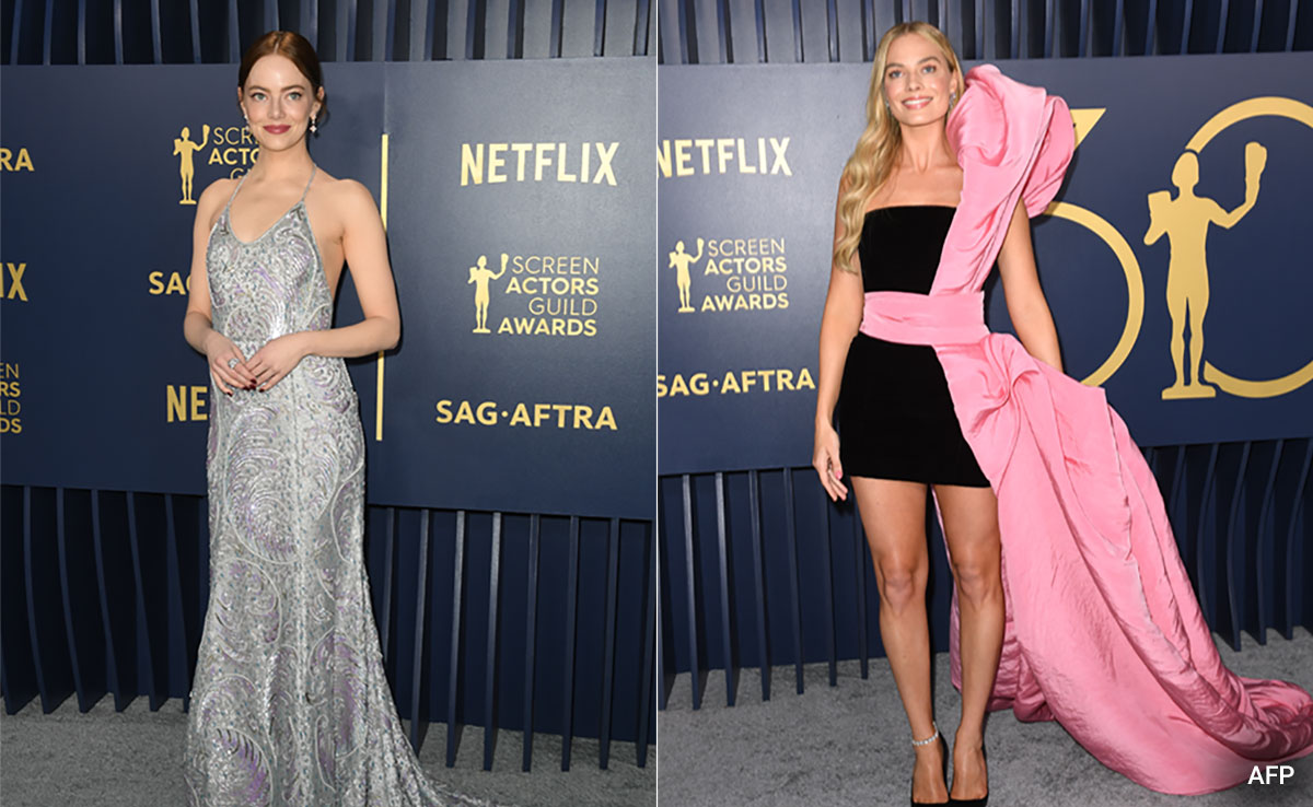 From Margot Robbie To Emma Stone, 10 Best Dressed On The Red Carpet At The SAG Awards 2024