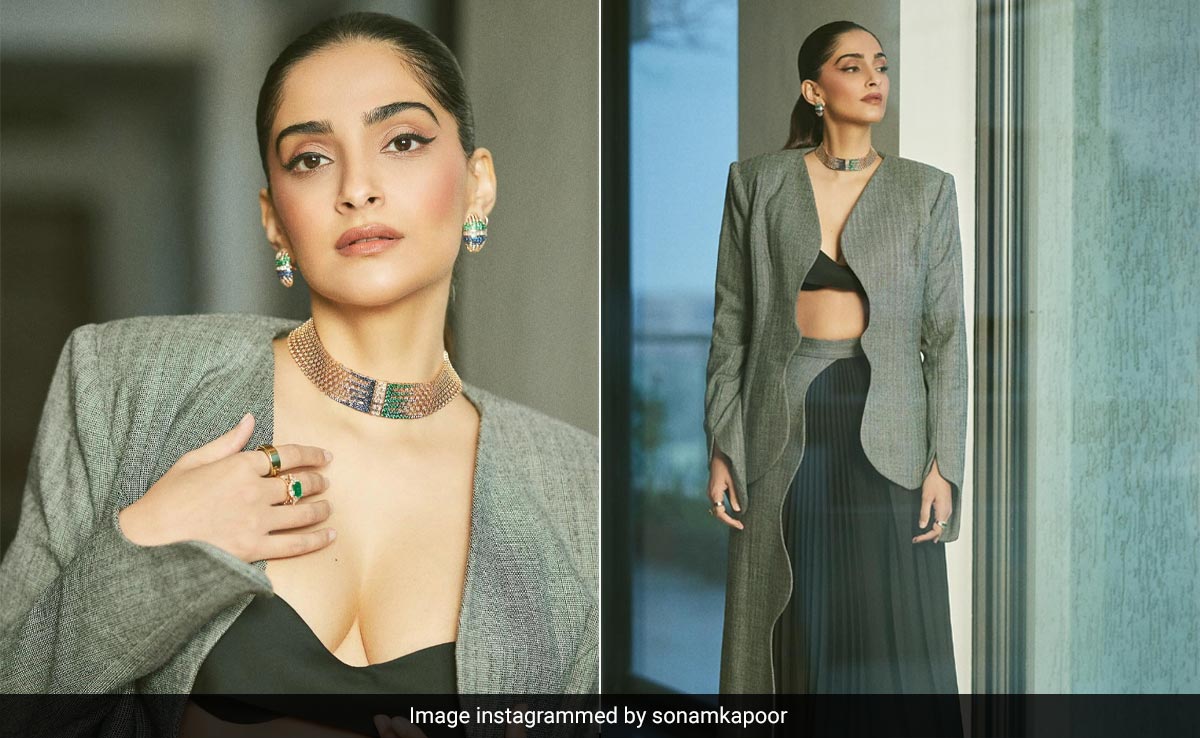 Power Moves Were In Motion When Sonam Kapoor Wore This Pleated Skirt Suit