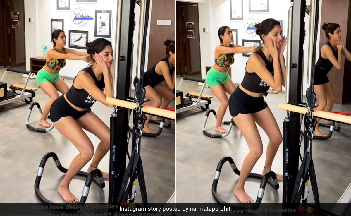 It's A Pilates Kinda Galentine's Day For Fitness Besties Ananya Panday, Sara Ali Khan And Janhvi Kapoor