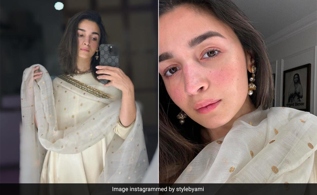 With Dainty Freckles And Rosy Cheeks, This Is Alia Bhatt's Stylish Spring Take On Clean Girl Makeup