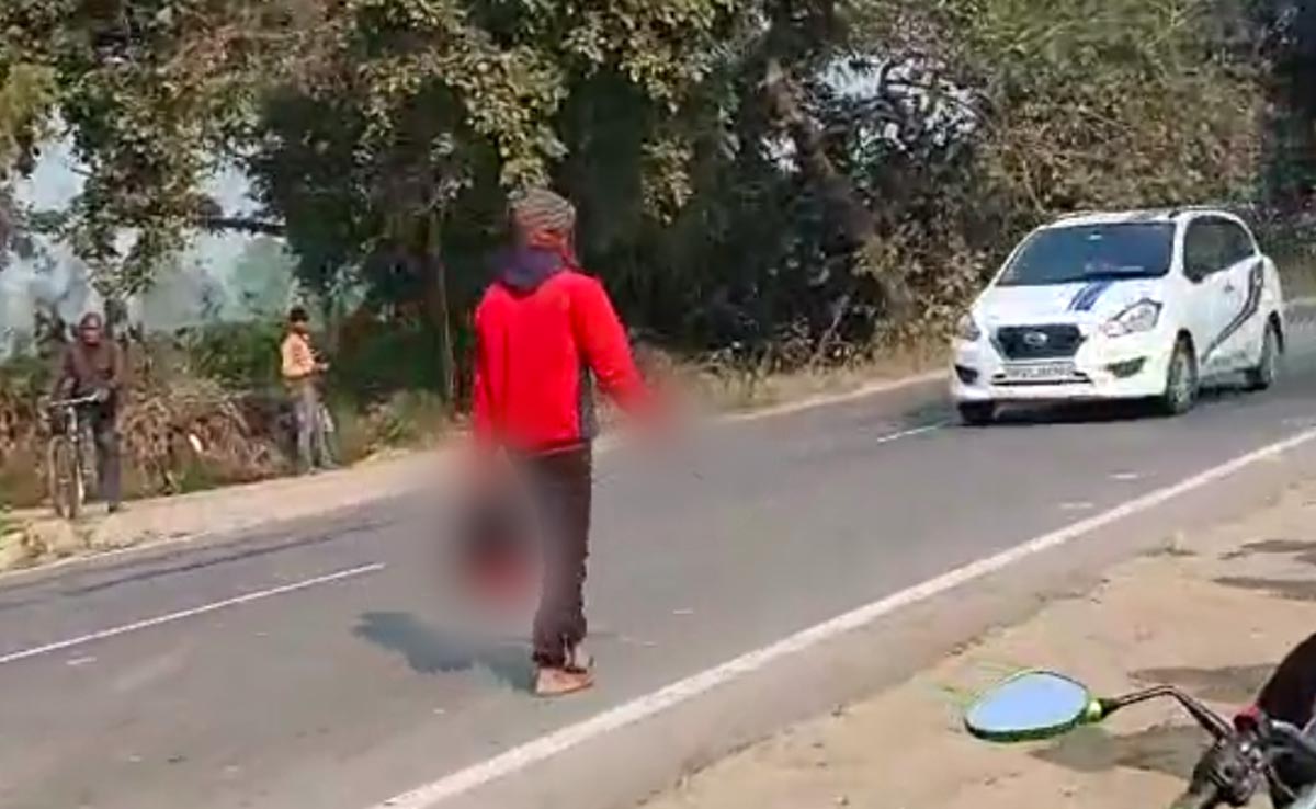 On Camera, UP Man With Wife's Severed Head Arrested By Cops
