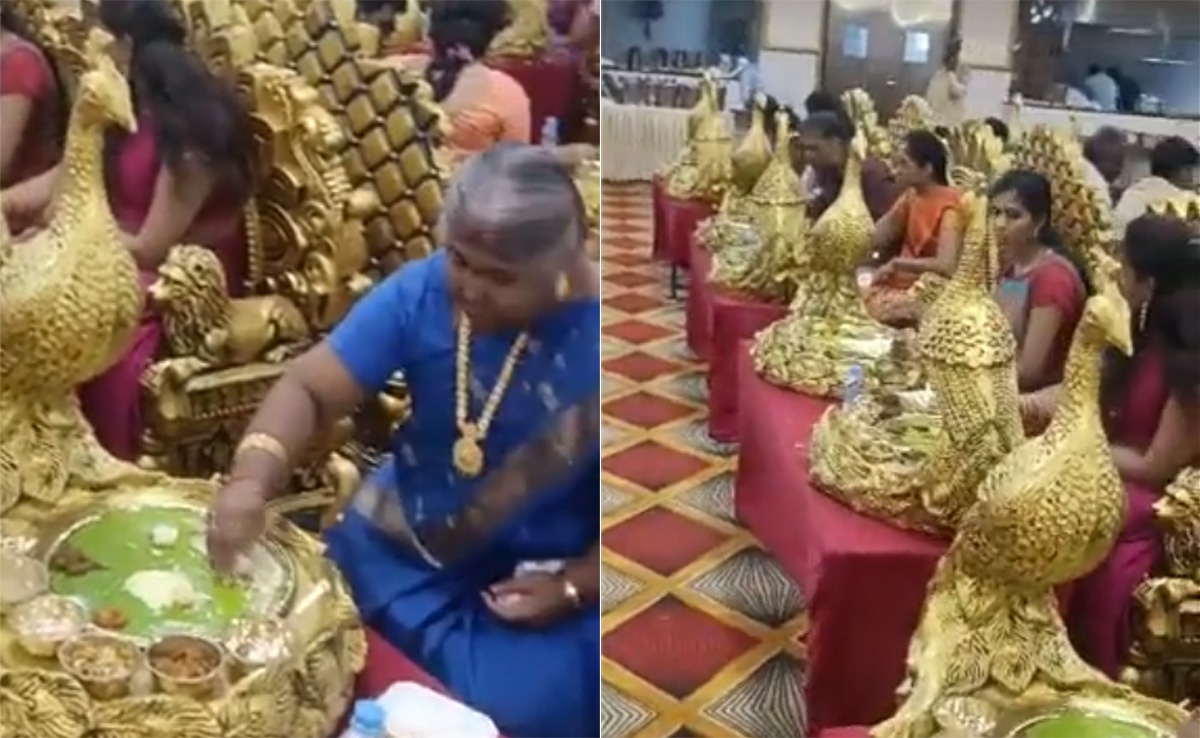 शादी में खाने का ऐसा इंतजाम देख मेहमान रह गए दंग, वीडियो देख पब्लिक ने इस तरह किया रिएक्ट