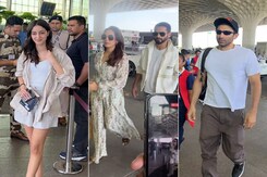 Shahid Kapoor-Mira Rajput, Ananya Panday, Aditya Roy Kapur At The Airport Shahid Kapoor-Mira Rajput, Ananya Panday, Aditya Roy Kapur At The Airport
