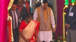 मेहंदीपुर बालाजी दरबार पहुंची राष्ट्रपति द्रौपदी मुर्मू, बालाजी की महाआरती में हुईं शामिल