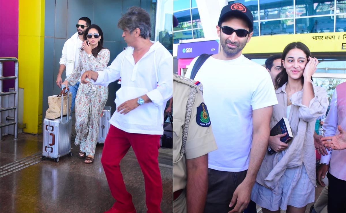 Rakul Preet Singh-Jackky Bhagnani Wedding: Ananya Panday-Aditya Roy Kapur, Shahid Kapoor-Mira Rajput At Goa Airport