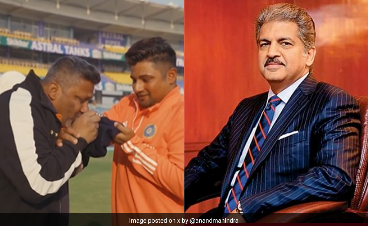 सरफ़राज़ ख़ान के पिता को गिफ्ट में थार देना चाहते हैं आनंद महिंद्रा, सोशल मीडिया पर नौशाद ख़ान से की ये रिक्वेस्ट