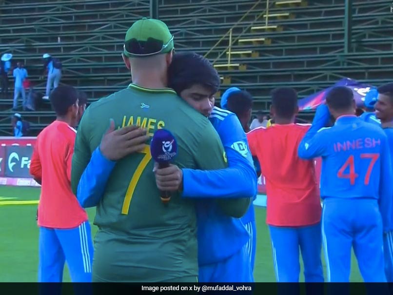India U19 Captain's Gesture Wins Hearts As SA Players Break Down Post Loss