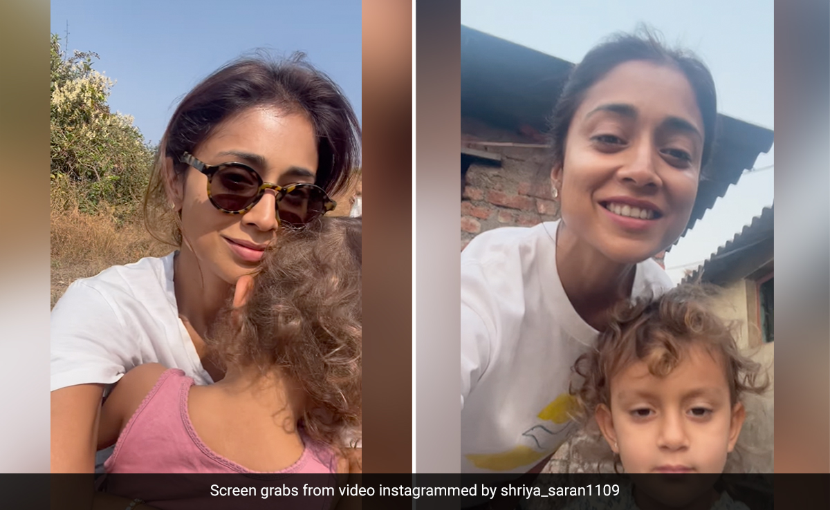 Shriya Saran's Family Holiday With Daughter Radha Gives Us A Glimpse Into "Village Life" With Nature And Farm Animals