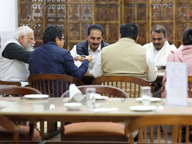 Inside PM Modi's Impromptu Lunch With MPs At Parliament Canteen