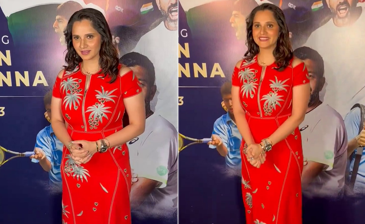 Sania Mirza In A Red Floral Dress Is Your Signal To Stop And Take Notes