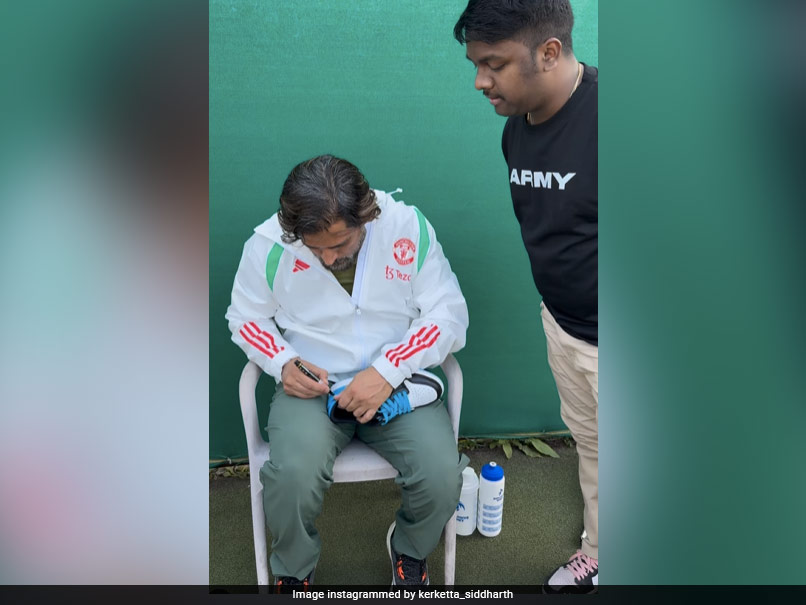 Watch: MS Dhoni's Big Gesture For A Fan, Signs Shoe On Request