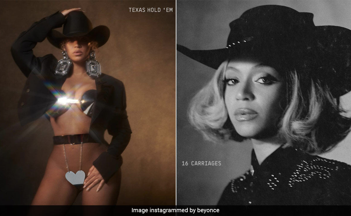 Beyonce Takes Us To The Rodeo In A Chromatic Bralette And Cowboy Hat For Her New Singles