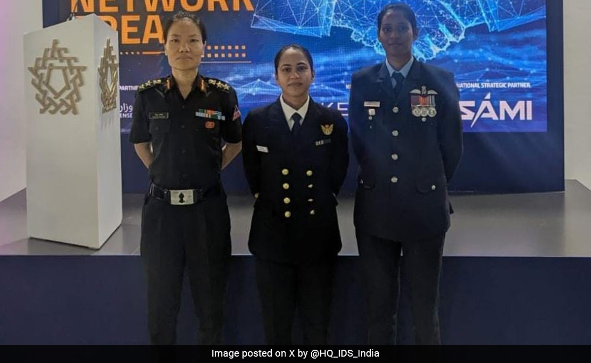 3 Women Officers Represent India At World Defence Show In Saudi Arabia