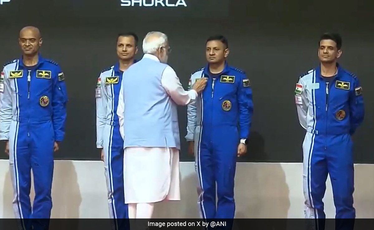 PM Reveals 4 Gaganyaan Astronauts: "Will Take 140 Crore Indians To Space"