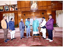 Before Hemant Soren's Arrest, Drama Outside Raj Bhavan In Jharkhand