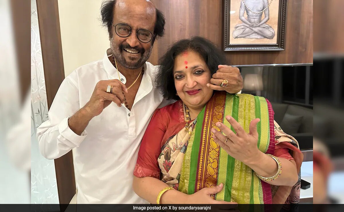 Rajinikanth And Wife Latha Celebrate "43 Years Of Togetherness"