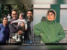 Aamir Khan With Ex-Wife Kiran Rao And Son Azad Spotted In Mussoorie
