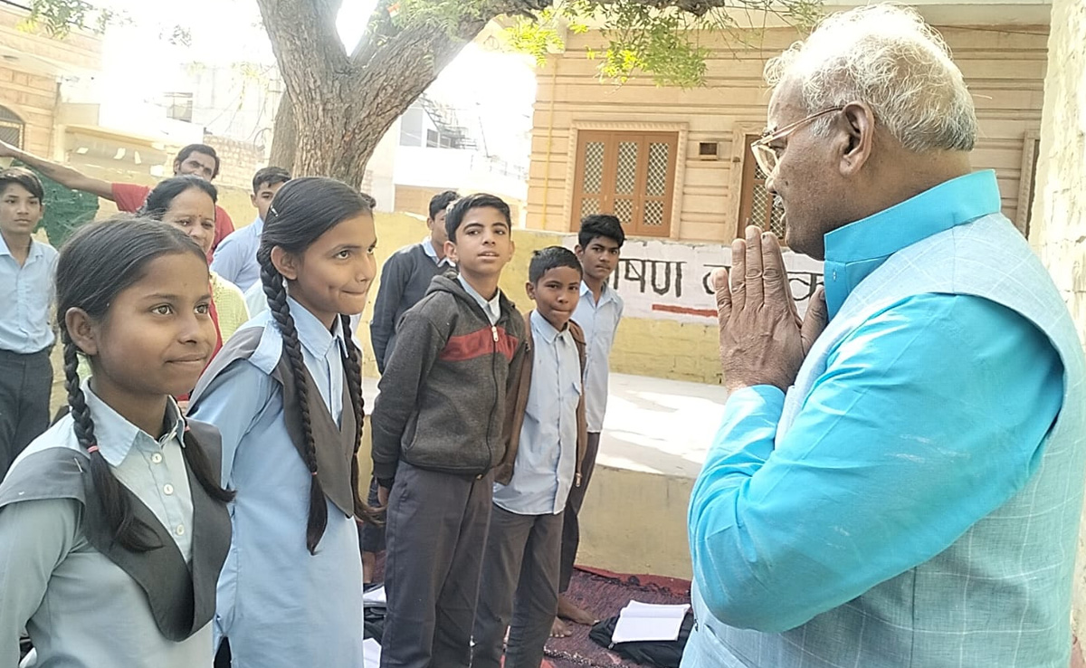 जोधपुर में स्कूल का औचक निरीक्षण करने पहुंचे शिक्षा मंत्री मदन दिलावर, कुव्यवस्था देख अधिकारियों पर बरसे
