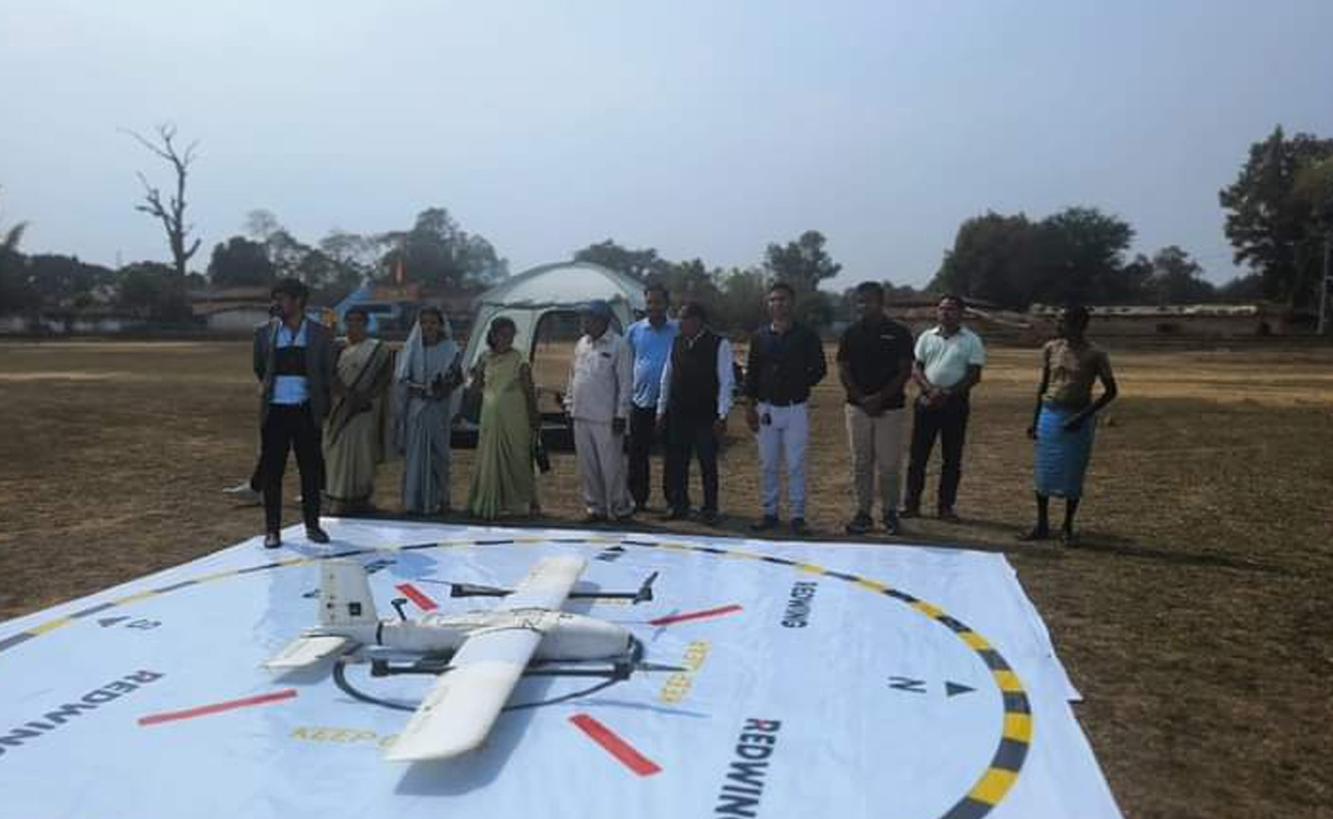 Chhattisgarh: अब इमरजेंसी में ड्रोन से होगी दवा की सप्लाई, 50 किमी दूर स्वास्थ्य केंद्र का 20 मिनट में तय किया सफर