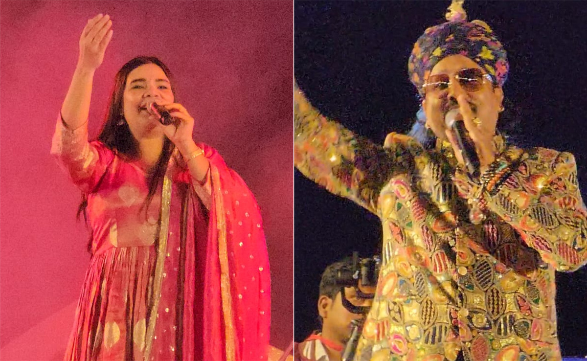 Jaisalmer Desert Festival: 'थारीं शरारत सब जाणूं म्ह चौधरी..' मामे खान और स्वाति मिश्रा से गीतों से झूम उठा जैसलमेर