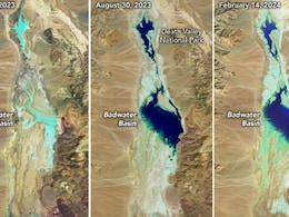 NASA Shares Before And After Satellite Pics Of Rare Lake In World's Hottest Place NASA Shares Before And After Satellite Pics Of Rare Lake In World's Hottest Place