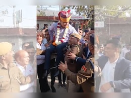 अजमेर के एसपी की लोगों ने की अनोखी विदाई, कुर्सी सहित उठाया कंधे पर, वीडियो वायरल