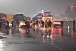 On Camera, Car Hits Toll Plaza Workers After Fight Over Money On UP Highway On Camera, Car Hits Toll Plaza Workers After Fight Over Money On UP Highway