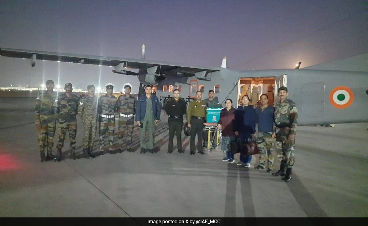 Air Force Plane Airlifts Liver From Pune, Saves Army Veteran In Delhi
