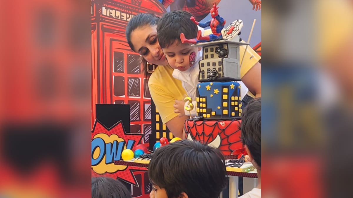 Kareena Kapoor And Saif Ali Khan’s Son Jeh Got A Spider-Man Cake For 3rd Birthday Party