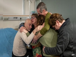 Tears, Hugs At Israel Hospital As Two Gaza Hostages Reunite With Families Tears, Hugs At Israel Hospital As Two Gaza Hostages Reunite With Families
