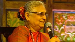 मैं खुश या उदास होने पर नहीं लिखती, मैं कहानियां बताना चाहती हूं इसलिए मैं लिखती हूं' जयपुर लिटरेचर फेस्टिबल में सुधा मूर्ति