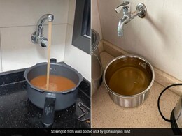 नल से सांभर की सप्लाई हो रही... अपार्टमेंट के नल से निकल रहा था मिट्टी वाला गंदा पानी, देख कन्फ्यूज़ हुए यूजर्स नल से सांभर की सप्लाई हो रही... अपार्टमेंट के नल से निकल रहा था मिट्टी वाला गंदा पानी, देख कन्फ्यूज़ हुए यूजर्स