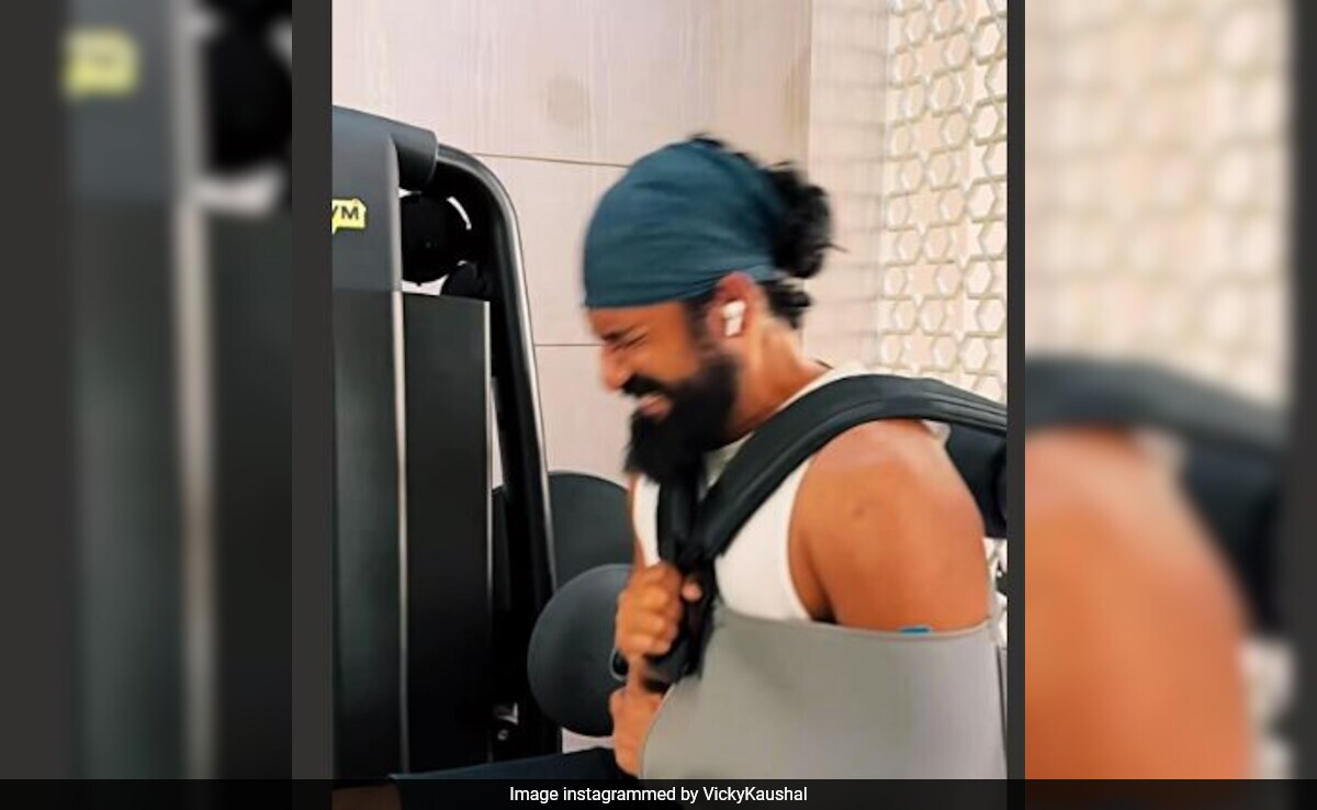 Definition Of Real <i>Josh</i>: Vicky Kaushal, Wearing A Sling, Works Out