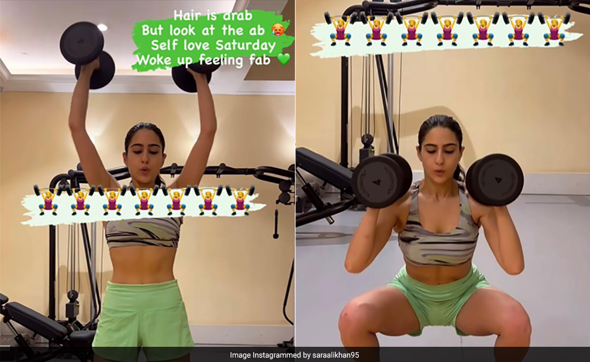 Sara Ali Khan's "Self Love Saturday" Includes Squats And Overhead Presses That Have These Health Benefits