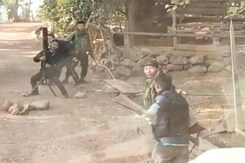 Video: Manipur Standoff Between Armoured Vehicle And Suspected Insurgents Video: Manipur Standoff Between Armoured Vehicle And Suspected Insurgents