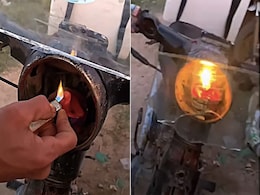 देसी जुगाड़ लगाकर शख्स ने लगाई बिना बिजली से चलने वाली हेडलाइट, देखें VIDEO देसी जुगाड़ लगाकर शख्स ने लगाई बिना बिजली से चलने वाली हेडलाइट, देखें VIDEO