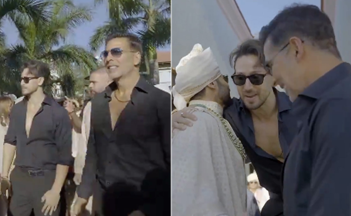 At Rakul Preet Singh-Jackky Bhagnani's Wedding, <i>Bade Miyan</i> Akshay Kumar And <i>Chote Miyan</i> Tiger Shroff Had A Gala Time