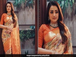 Trisha Krishnan Is A Sight Of Ethnic Elegance In A Stunning Kanchipuram Silk <i>Saree</i> Trisha Krishnan Is A Sight Of Ethnic Elegance In A Stunning Kanchipuram Silk <i>Saree</i>