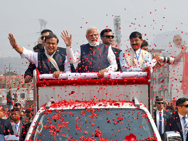 PM Modi Launches Rs 11,600 Crore Worth Projects In Assam, Holds Roadshow