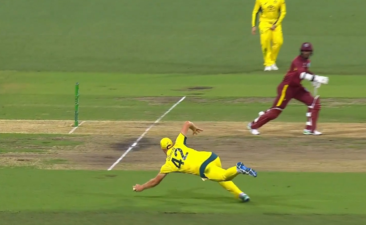 Watch: Cameron Green's One-Handed Screamer Against West Indies Stuns Everyone