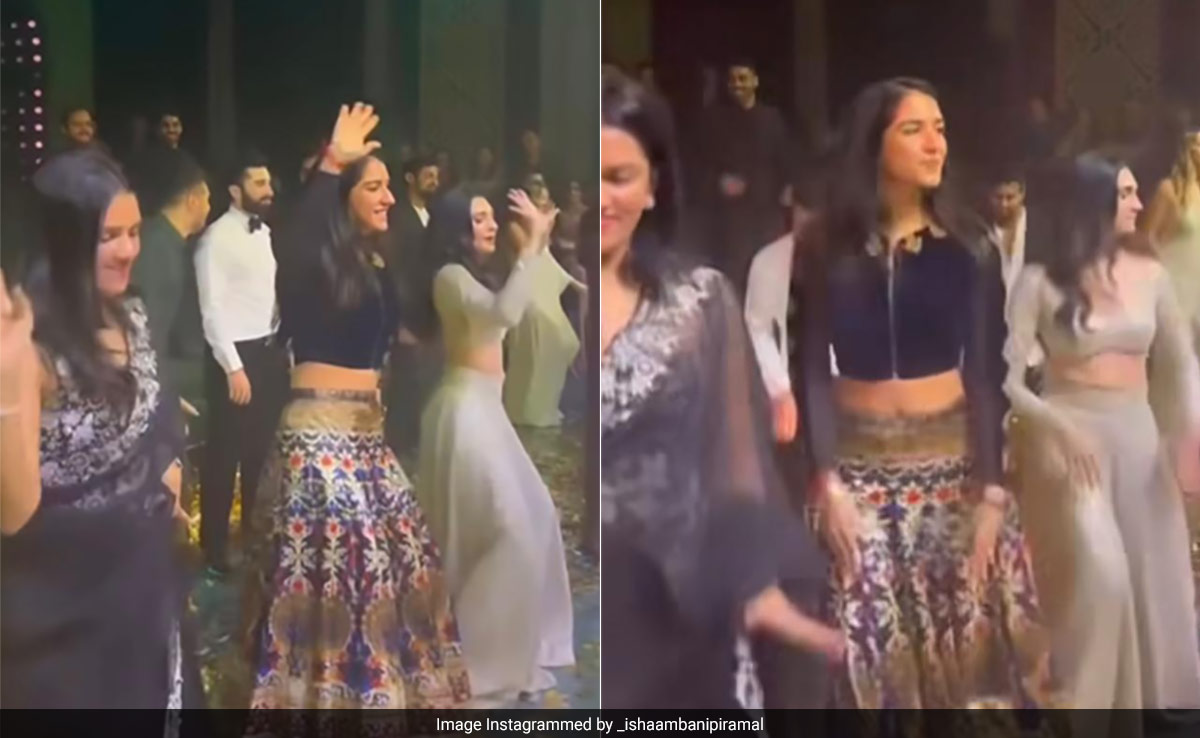 Radhika Merchant Is Fashionably Sustainable As Chic Bridesmaid In A Printed <i>Lehenga</i> Skirt That She First Wore At The Priyanka Chopra-Nick Jonas Wedding