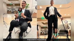 World's Tallest Man And Shortest Woman Reunite After 6 Years In US, See Pics