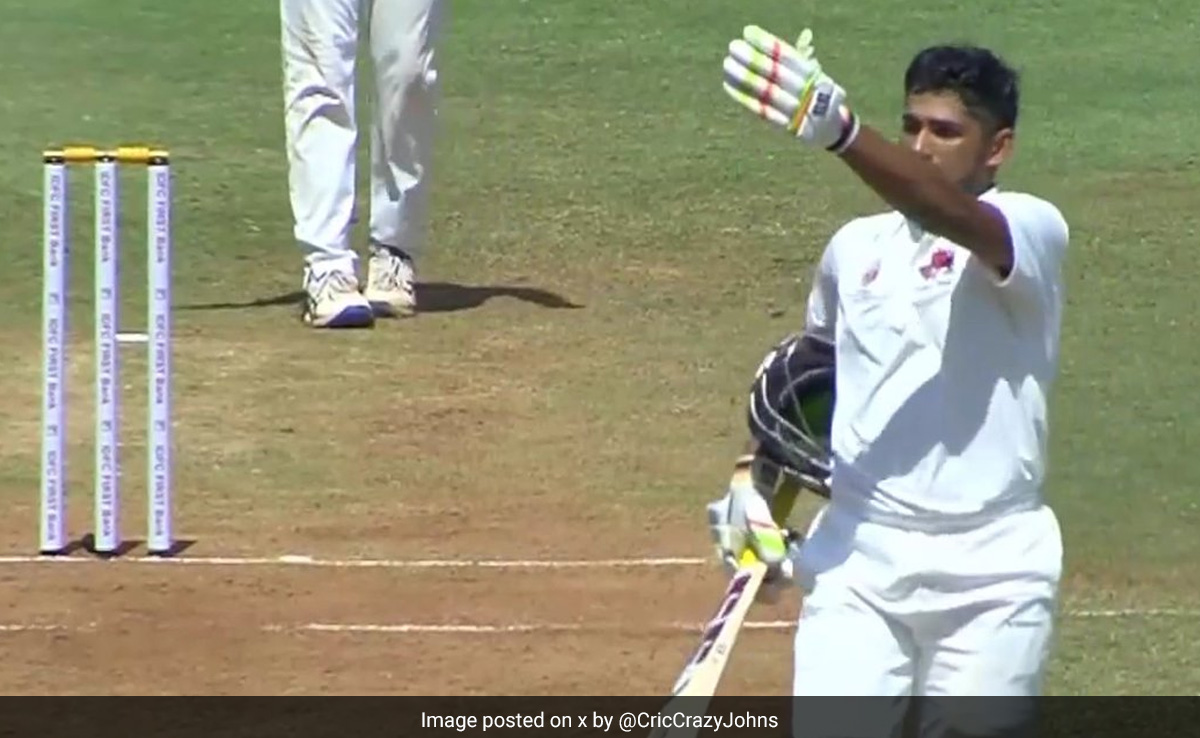 "छोटे मियां सुभान अल्लाह",  सऱफराज खान के भाई मुशीर खान ने रणजी ट्रॉफी में दोहरा शतक ठोक रचा इतिहास