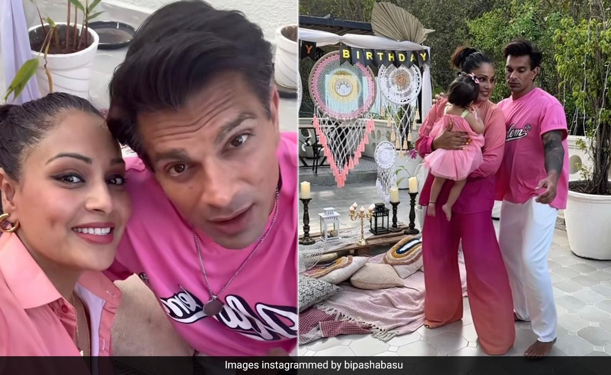 Bipasha Basu, Karan Singh And Their Daughter Devi Give Barbiecore An Adorable Twist In Matching Pink Looks