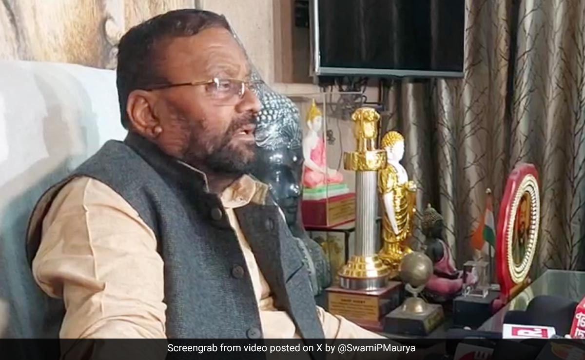 Man Throws Show At Swami Prasad Maurya Over Remarks Against Ramcharitmanas, Arrested
